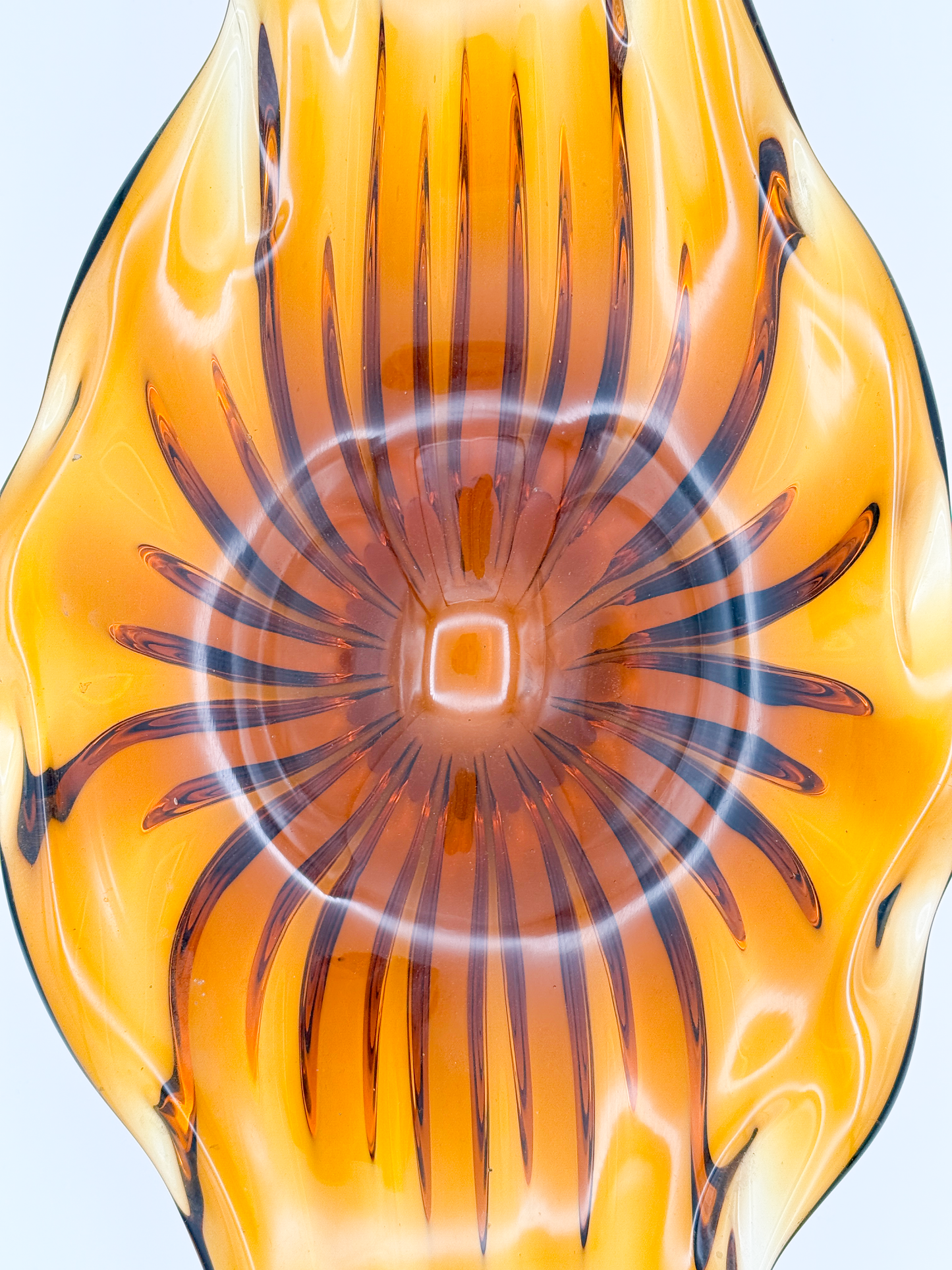 Murano Brown Glass Tray