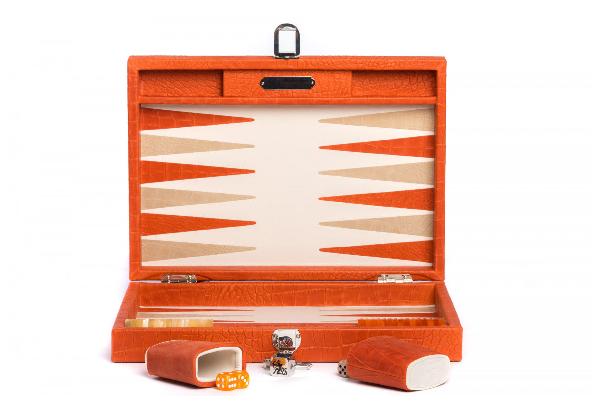 Backgammon - medium Alligator Coral
