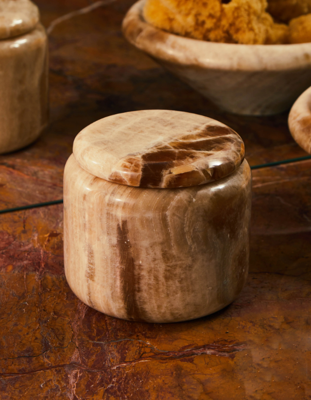 Brown Onyx Deco Pot 'Honey 190'