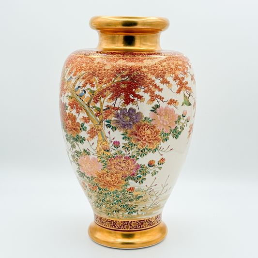 Vintage Hand-Painted Satsuma Vase