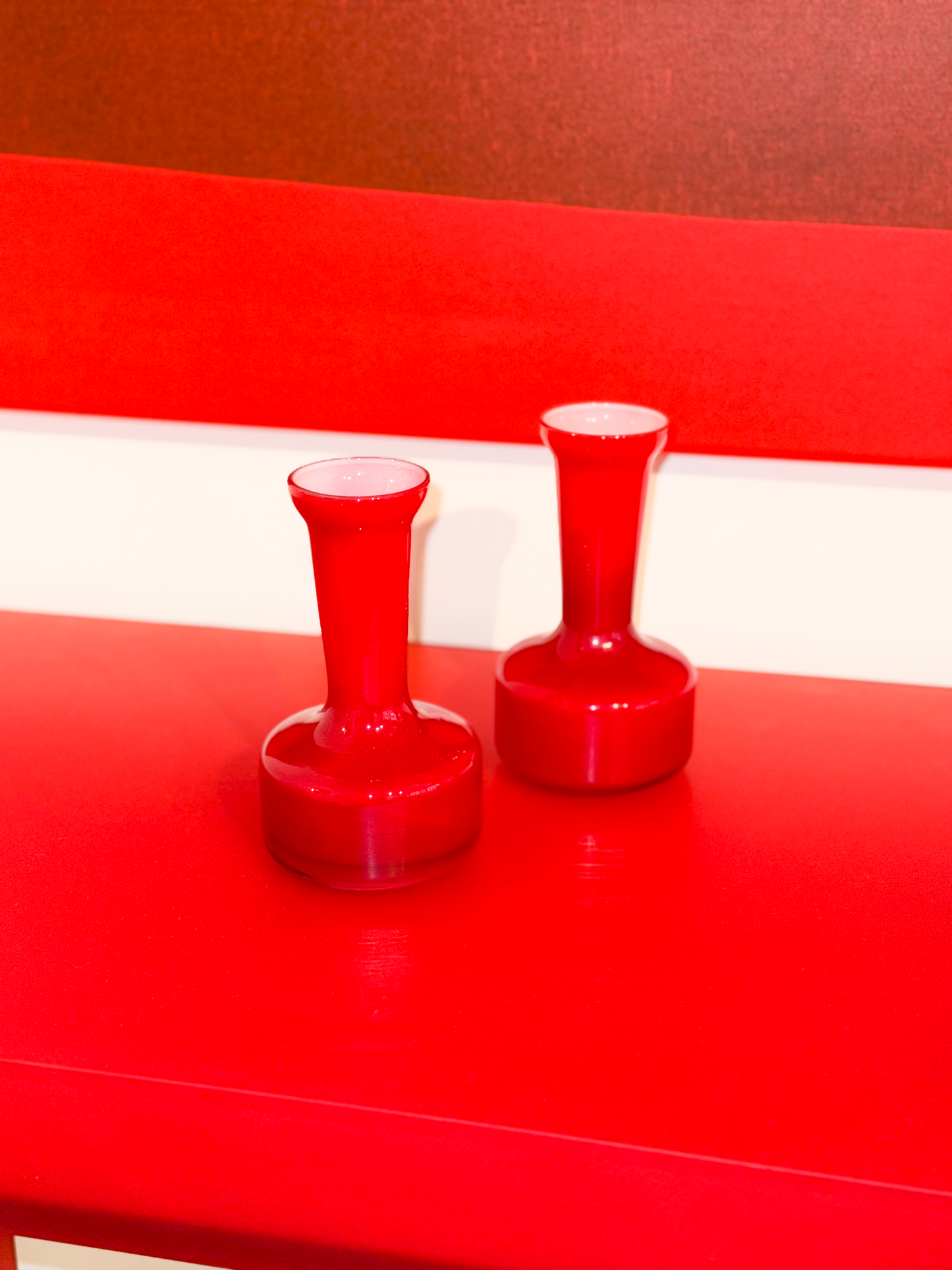 Murano Red Glass Vase