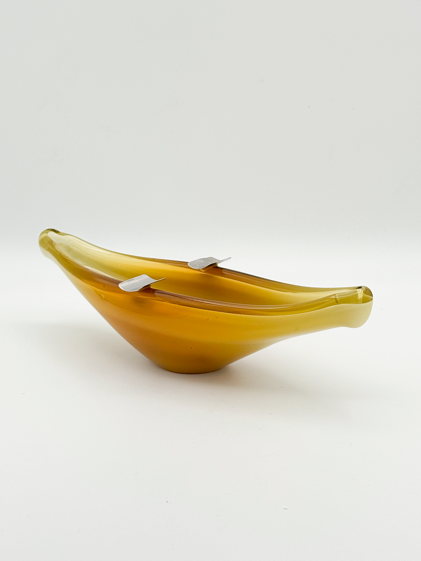 Murano Glass Yellow Ashtray