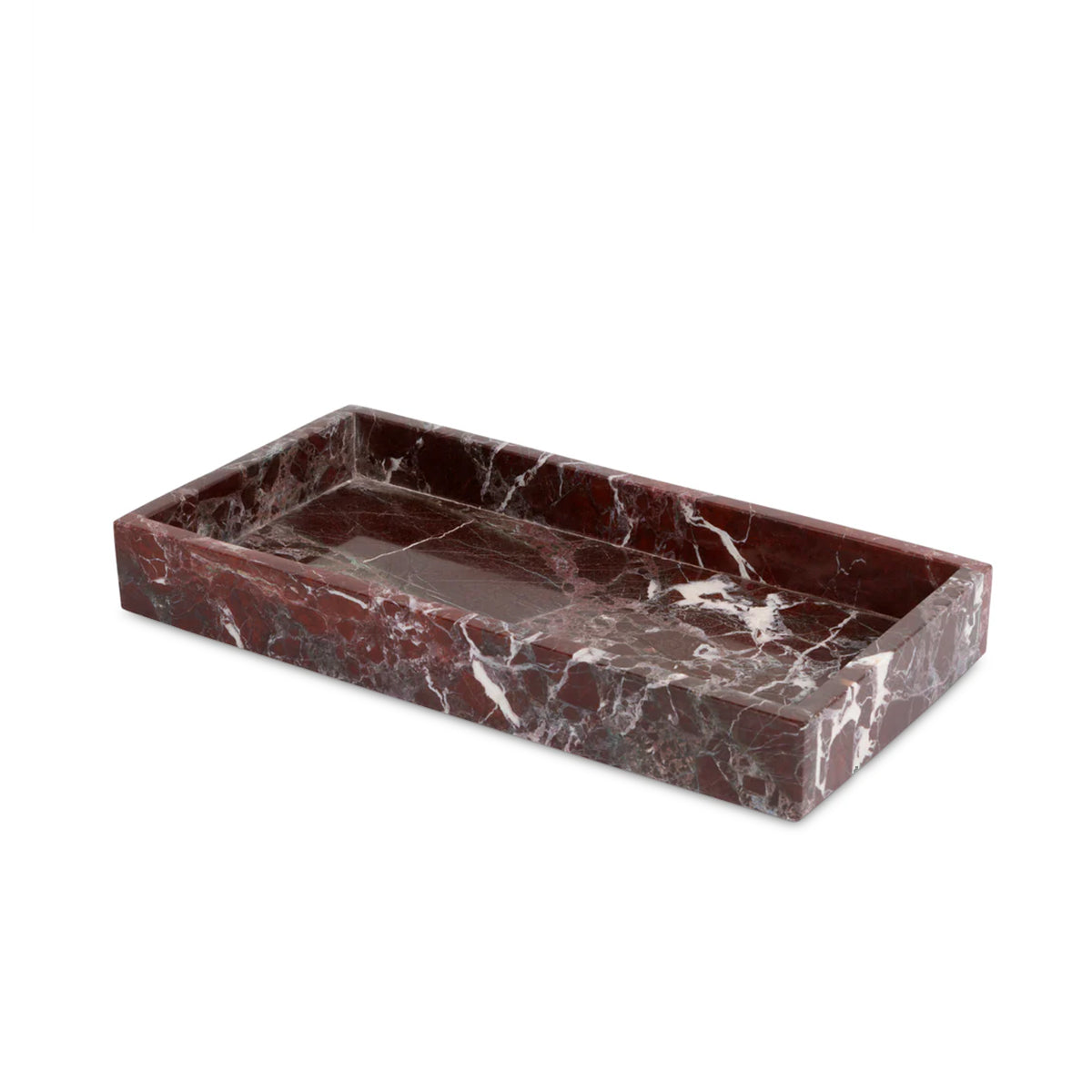 Burgundy Marble Rectangular Tray