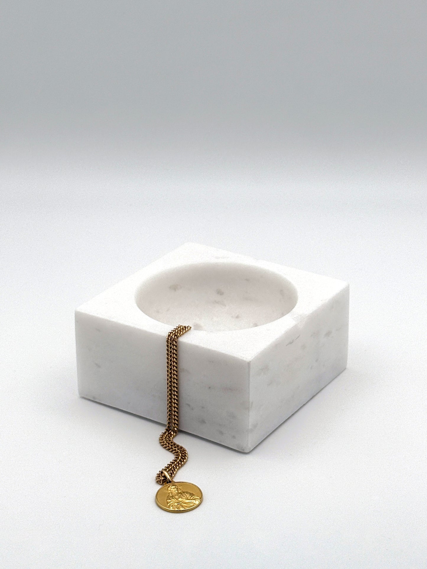 White Block Bowl