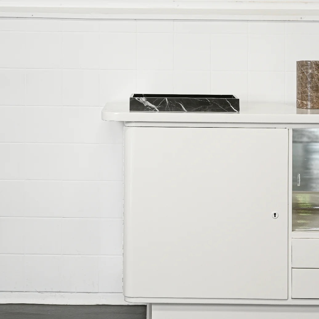 Black Marble Rectangular Tray