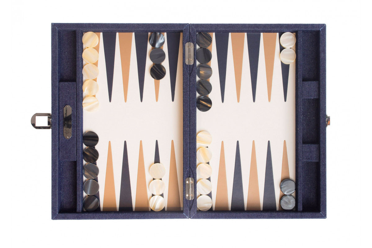 Backgammon - medium Blue Denim