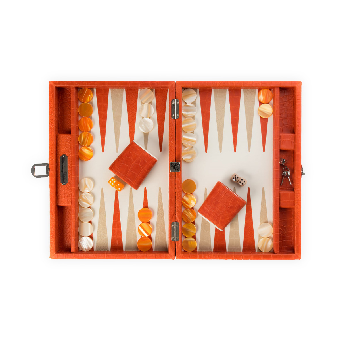 Backgammon - medium Alligator Coral